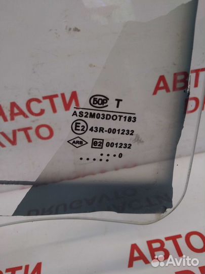 Стекло двери, заднее правое renault Logan