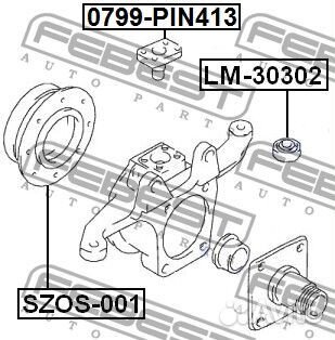 Подшипник кулака поворотного роликовый 15x42x11x15
