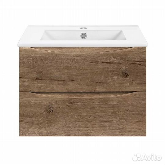 Тумба под раковину Mia Slim 700 подвесная, 2 выка