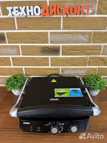 Гриль электрический BBK BEG2002, электрогриль