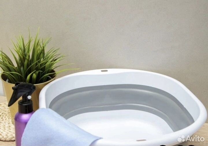 Таз силиконовый/складное ведро 5л/10л