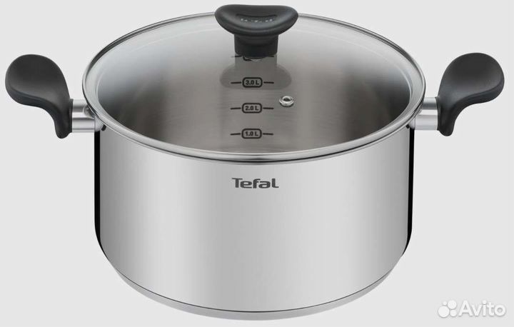 Кастрюля tefal новая с крышкой