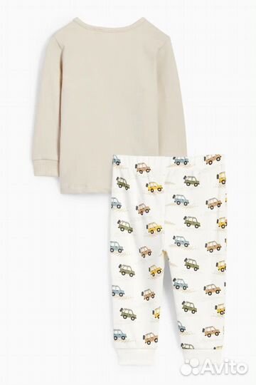 Костюм Пижама лонгслив штаны с машинками c&a 80