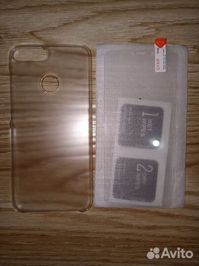 Чехол + защитное стекло на honor 9 lite