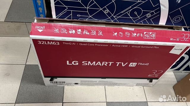 32" Телевизор LG 32lm637bplb 2021 LED, HDR, черный