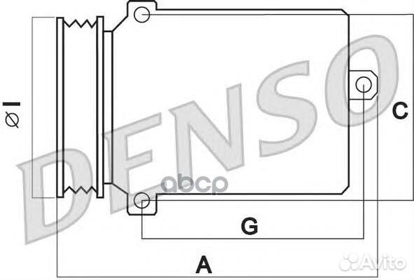 Компрессор кондиционера DCP17067 Denso