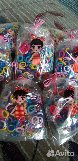 Разноцветные резинки для волос