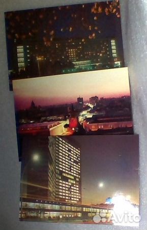 Москва ночная 1985г+Открытки набор СССР