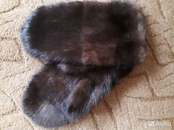 Варежки норковые