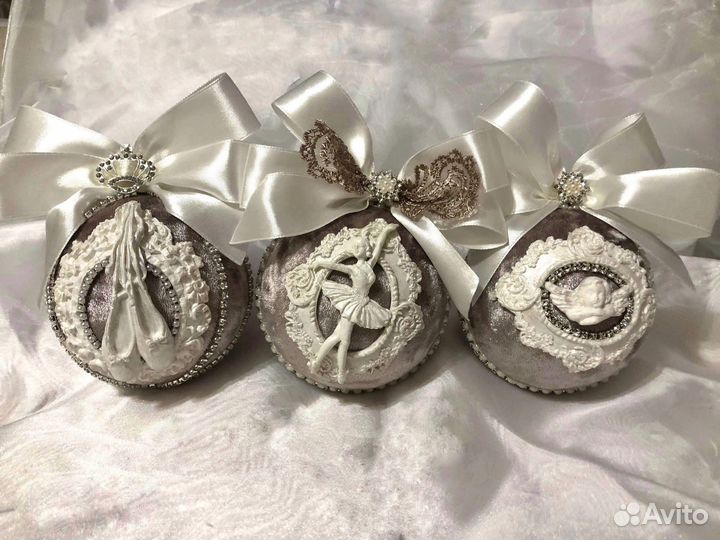 Елочные шары ручной работы