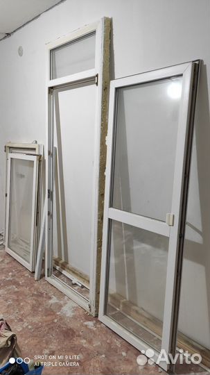 Балконная дверь с окном бу