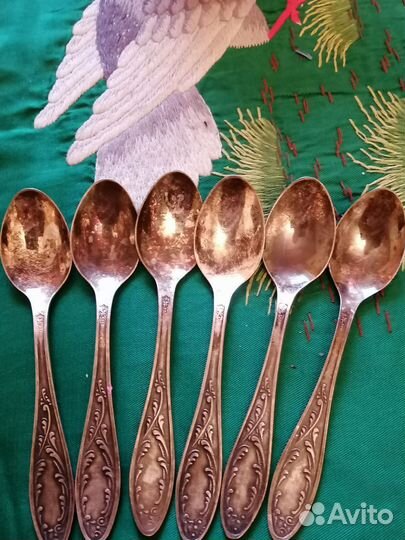 Ложки мельхиор кофейные, 6шт, новые