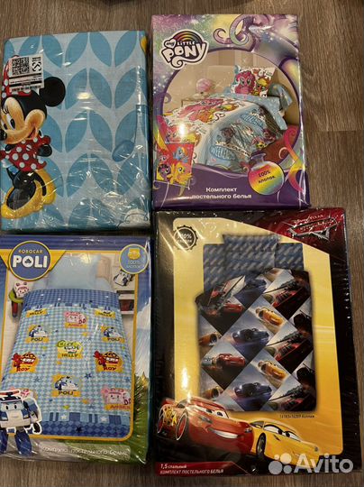 Детское постельное белье Пони, робокар Поли