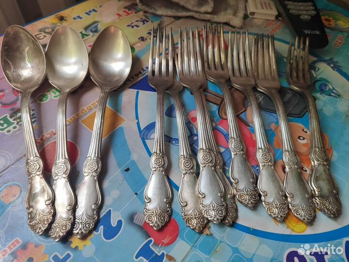 Мельхиоровые ложки СССР мнц