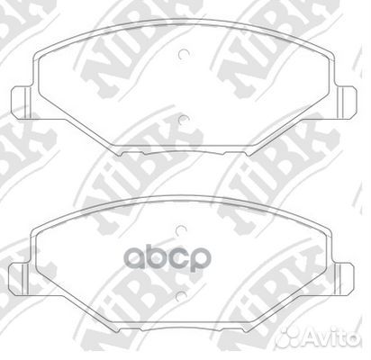 Колодки тормозные передние VW polo (RUS) 11- PN