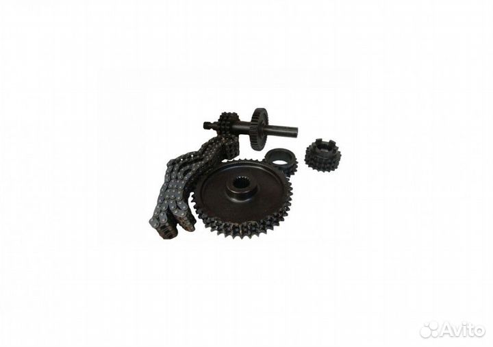 Набор снегоход Буран звезд 3-х рядных + цепь 3-х р