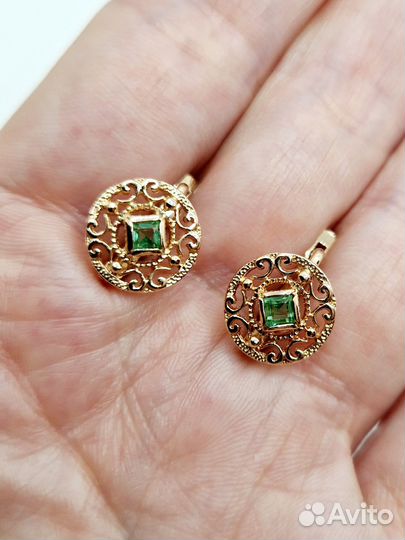 Серьги кольцо СССР 583