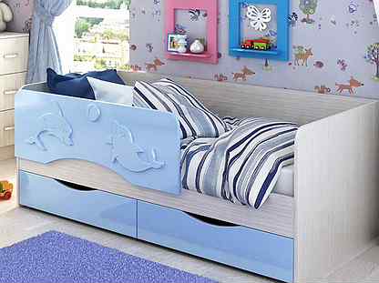Детская кровать от 3 лет с бортиками. В наличии
