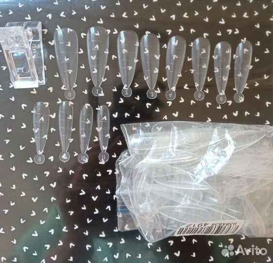 Типсы для наращивания ногтей на верхние формы