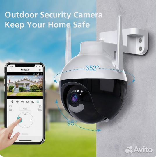 Уличная камера видеонаблюдения +установка