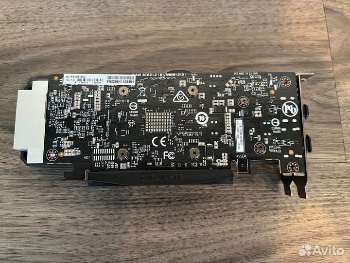 Видеокарта gigabyte AMD Radeon RX 6400 D6 LOW prof