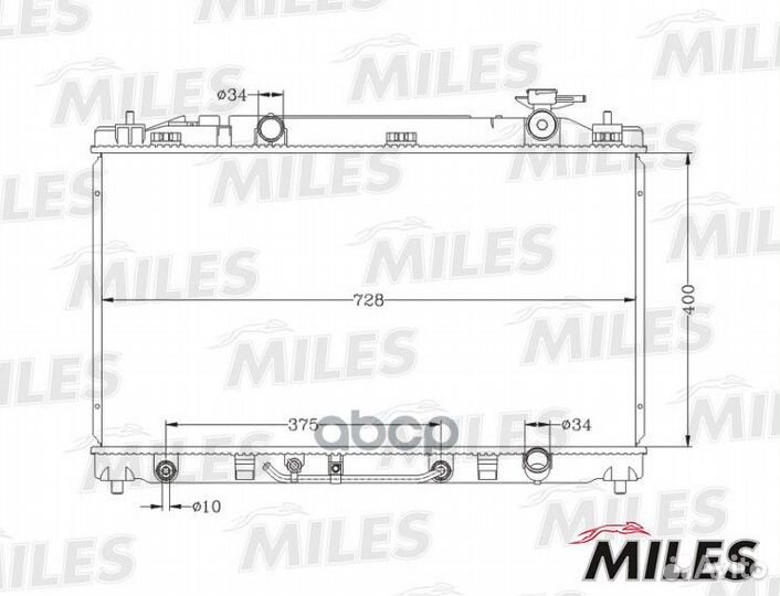Радиатор (паяный) toyota camry 2.4 A/T 06-11