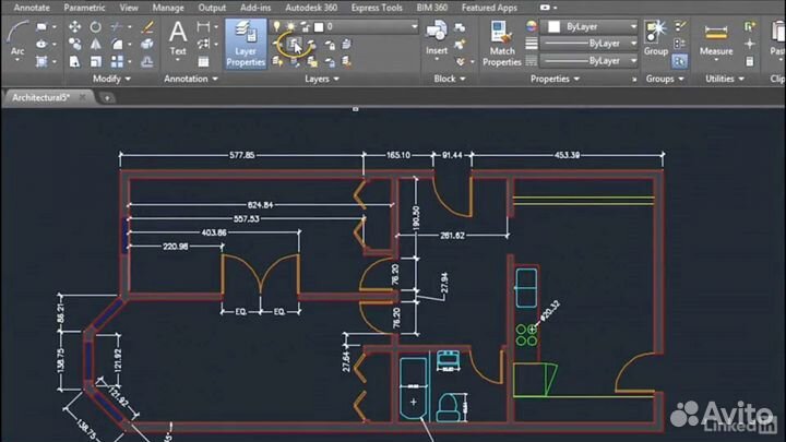 Работа в autocad студентам