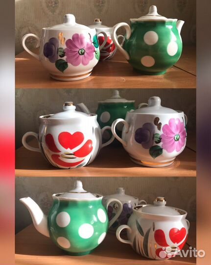 Посуда ссср. Чайник и сахарницы