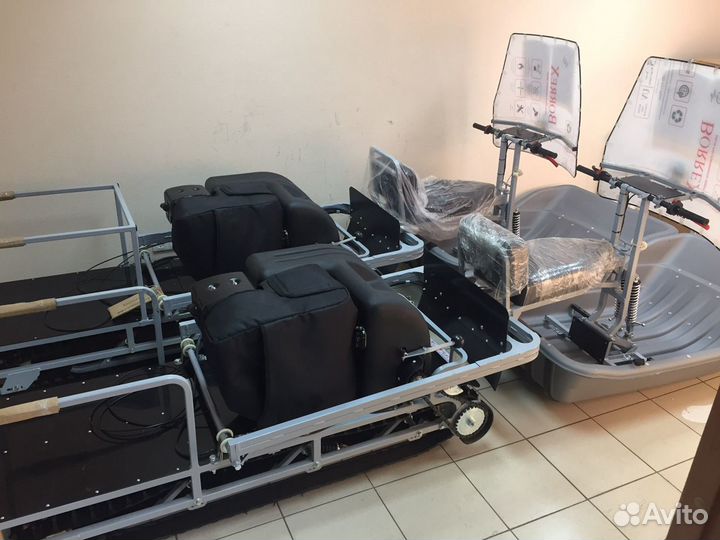 Новый Ураган Сибирь с толкачём и санями 20 л.с