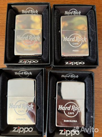 Zippo Hard Rock Cafe(15 штук, разные города)