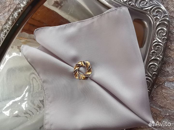 Шёлковый натуральный платок Паше карманный