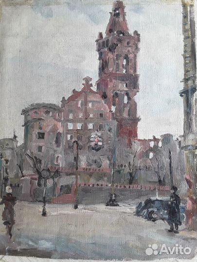 Послевоенный Кенигсберг.Худ.Михайлов Н П