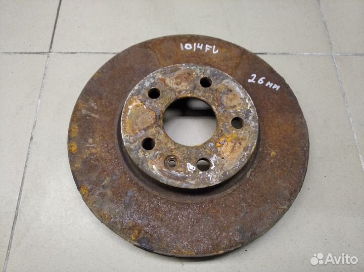 Диск тормозной передний вентилируемый Aveo (T300)