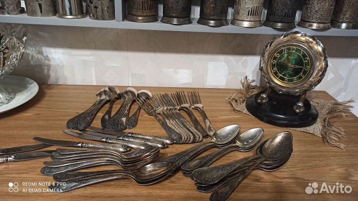 Столовые ложки вилки ножи зиш Классик мельхиор