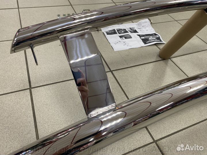 Защита переднего бампера Volkswagen Touareg 2003+