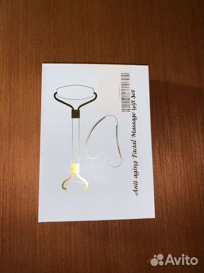 Массажер-роллер для лица и скребок Гуаша