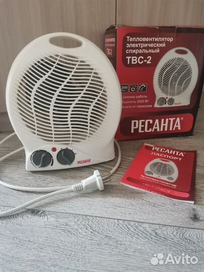Тепловентилятор электрический спиральный