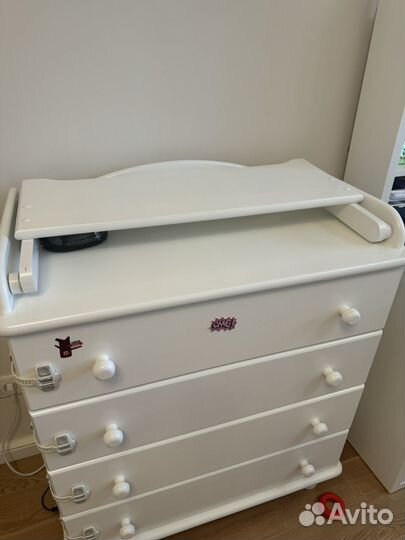 Комод пеленальный столик Гандылян Аистенок Белый