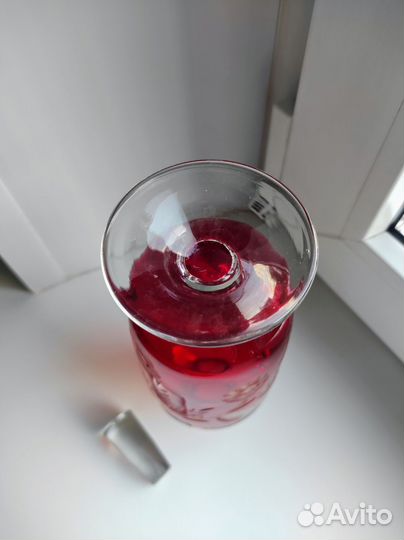 Штоф графин рубиновый СССР