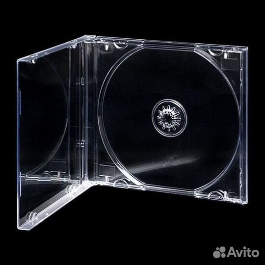 Футляры для CD дисков, на 1 диск, прозрачные и чё