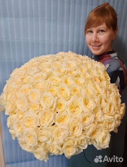 Букет Пионовидных Роз 101шт