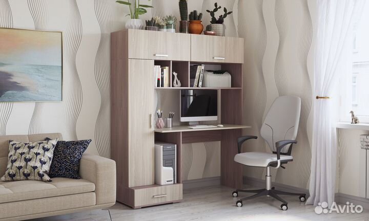 Компьютерный стол кс1 Ясень шимо