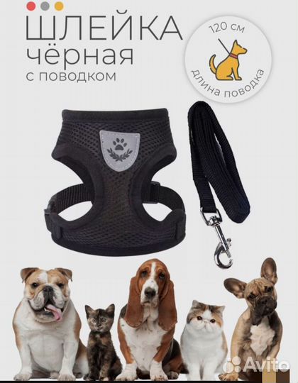 Шлейка для маленьких собак размер XL