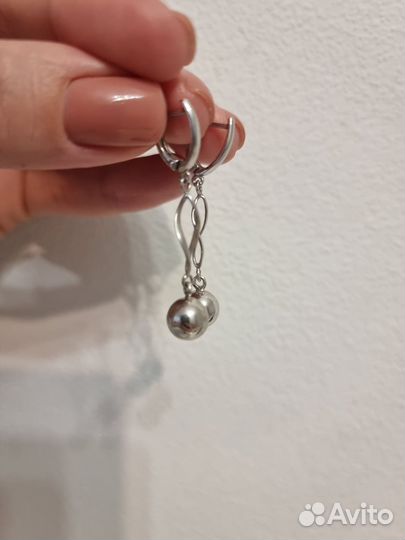 Серьги серебро