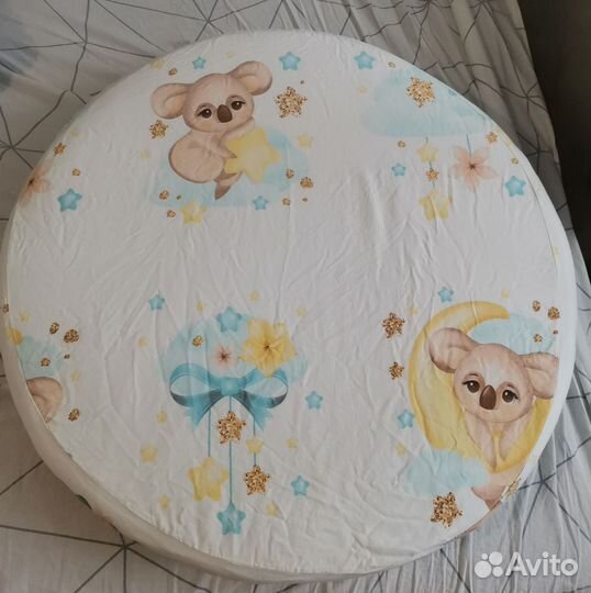 Матрас в круглую кроватку