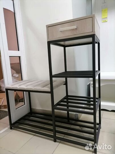 Обувница с мягким сиденьем