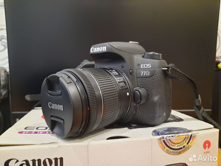 Фотоаппарат Canon EOS 77D KIT EF-S 18-55mm