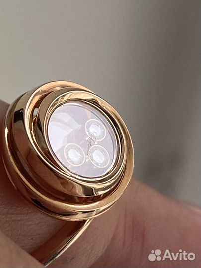 Золотое кольцо Chopard