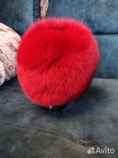 Шапка крашенный песец