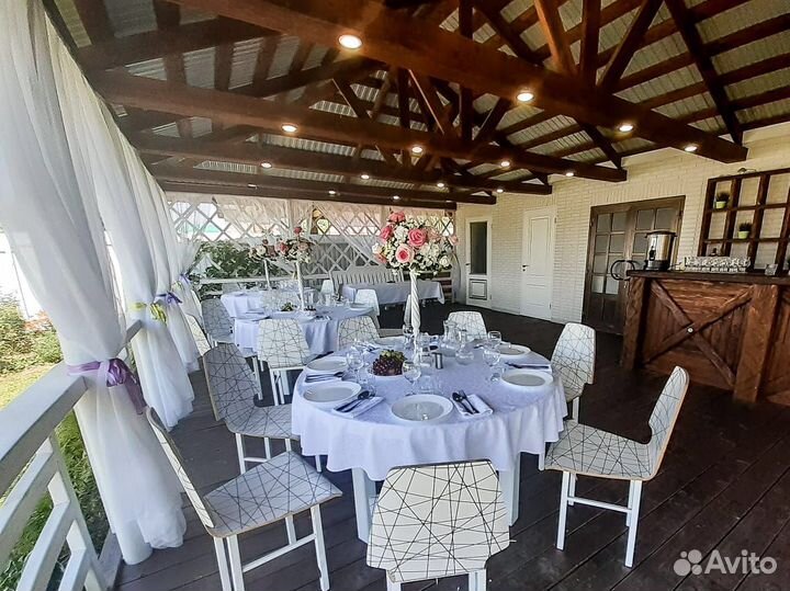 Аренда мебели-столов, стульев для банкета, фуршета